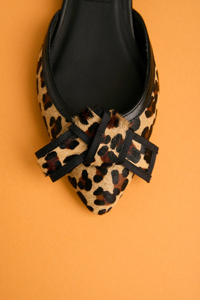 FLATS CHIC NOEUD LÉOPARD