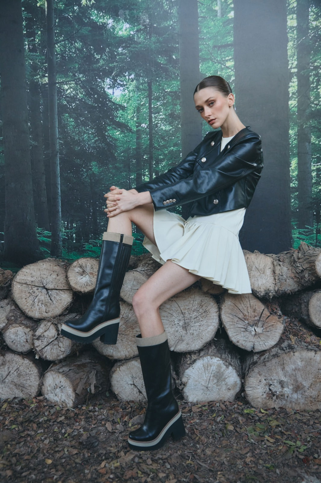 JOANNE BOOTS CACHEMIRE BLACK