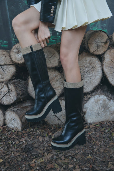 JOANNE BOOTS CACHEMIRE BLACK