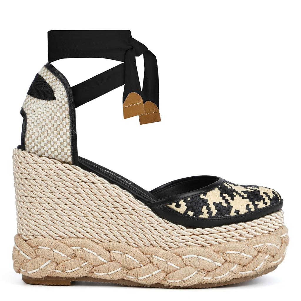 PIED DE POULE BLACK ESPADRILLES